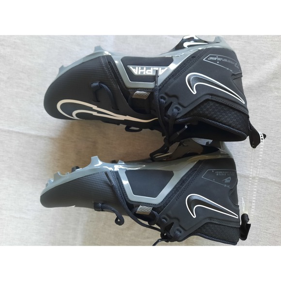 Nike Men US 10.5 Alpha Menace Pro 3 Football Cleats DM1788-001 MidTop Black/Gray main image 6
